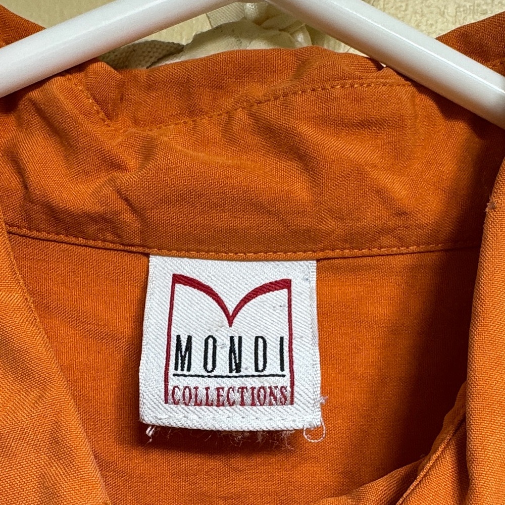 Mondi Rust Button-Up Blouse - Picture 2 of 7